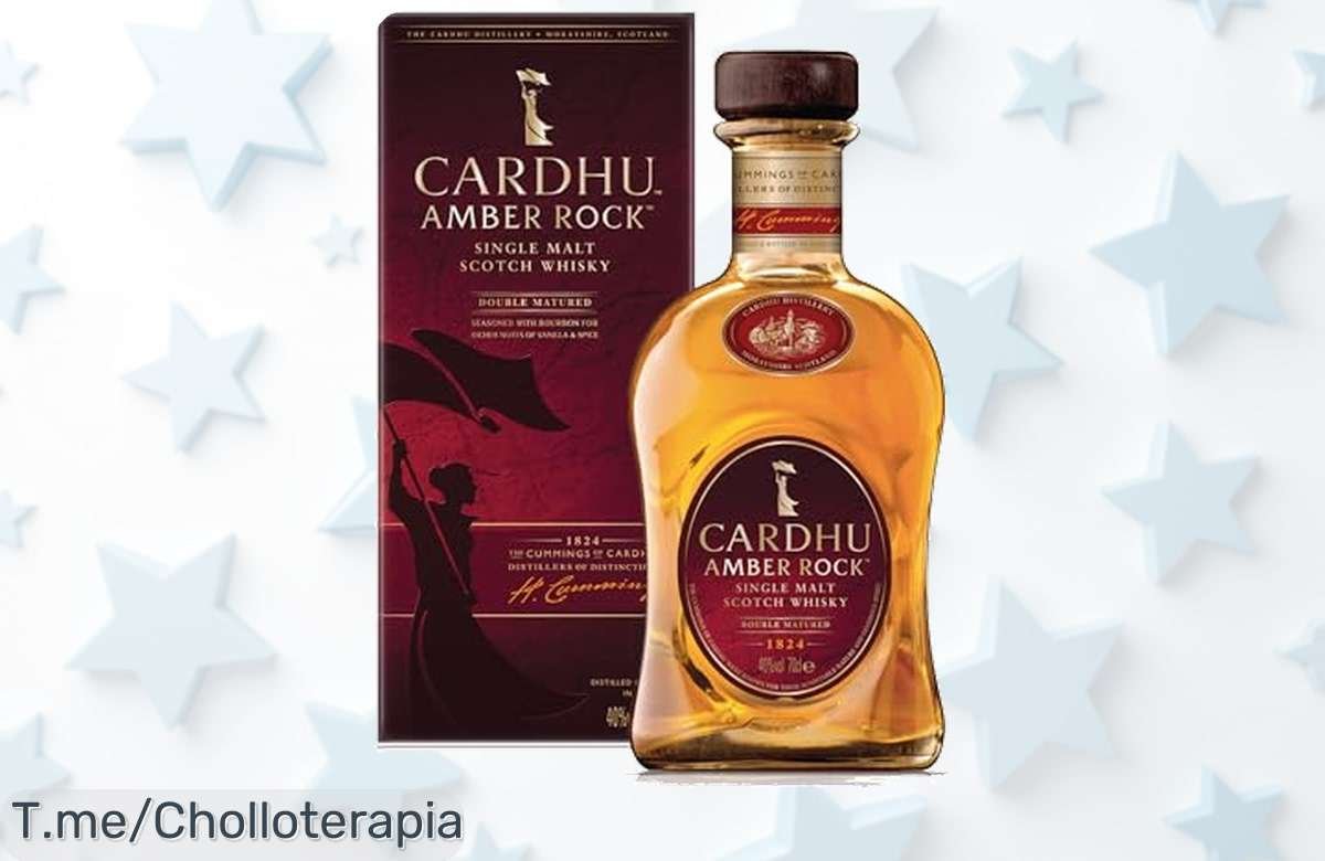 Descubre Cardhu Amber Rock, el whisky escocés con un sabor único a vainilla y cítricos que te encantará. Aprovecha este ofertón antes de que se agote ¡Compra ya!