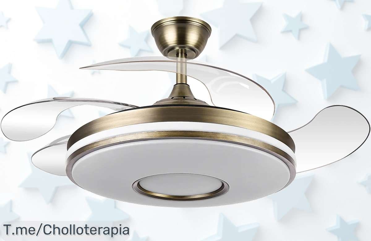 Descubre Dani Cuero: el ventilador que ilumina y refresca tu hogar. ¡Con su precio loco y oferta limitada, actúa ya antes de que se agote este super chollo!