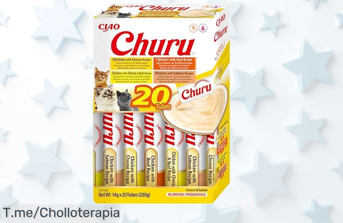 Descubre Inaba Churu: El snack que hará saltar de alegría a tu gato, 20 tubos irresistibles en oferta limitada ¡No te pierdas este super chollo antes de que se acaben!