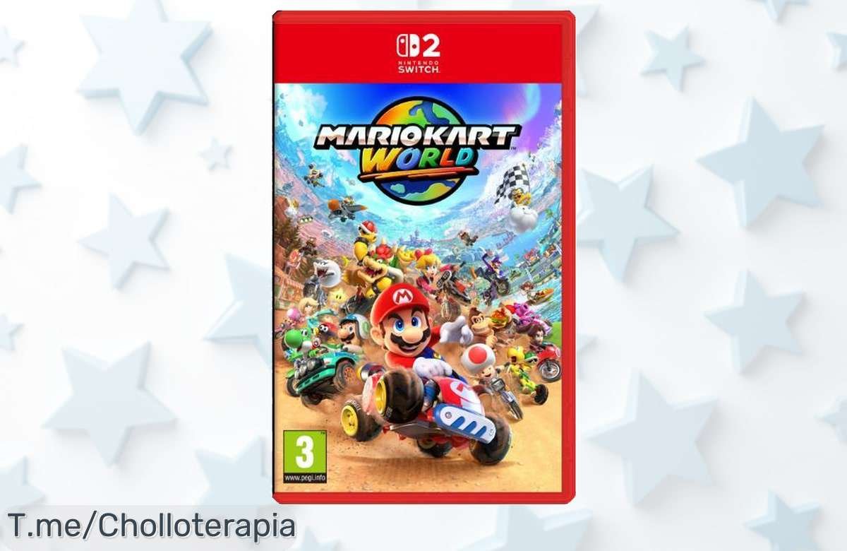 Descubre Mario Kart World para Nintendo Switch 2 a un precio loco, ¡despierta al piloto que llevas dentro! Aprovecha este super chollo antes de que se acabe y cómpralo ya.