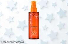Descubre el Aceite Protector Solar Sun Beauty Satin Dry Oil SPF 30 de LANCASTER a un precio loco, cuida tu piel y brilla bajo el sol ¡Aprovecha este ofertón por tiempo limitado!