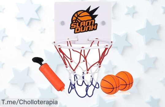 Descubre el Aro de Baloncesto Mini, diversión instantánea en casa, ¡super chollo que no puedes dejar pasar! Hazlo tuyo ya y empieza a encestar sonrisas antes de que se acabe