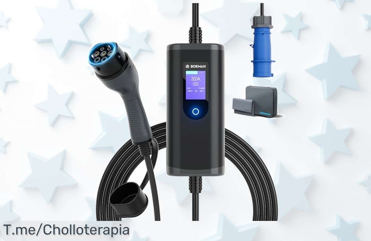 Descubre el Cargador de Coche Eléctrico Bokman a Precio Loco, carga rápida y ajustable. ¡No te pierdas este Super Chollo! Oferta Limitada, Compra Ya Antes de que Se Agote.