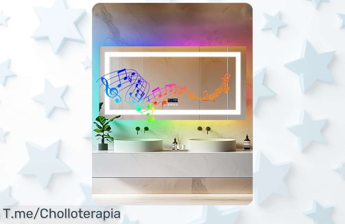 Descubre el Espejo Inteligente LUVODI: Con luz LED y Bluetooth, transforma tus mañanas ¡en un super chollo! Aprovecha esta oferta limitada antes de que desaparezca.