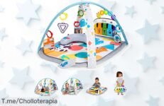 Descubre el Gimnasio de Actividades Baby Einstein, ¡un super chollo con 70+ sonidos y 7 juguetes! Diversión y aprendizaje en una oferta única que no volverás a ver ¡Compra ya antes de que se agote!