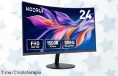 Descubre el Koorui Monitor Curvo de 236'' con colores vibrantes y frecuencia de 100Hz, ¡ofertón único que no puedes dejar pasar! Compra ahora y disfruta la acción al máximo