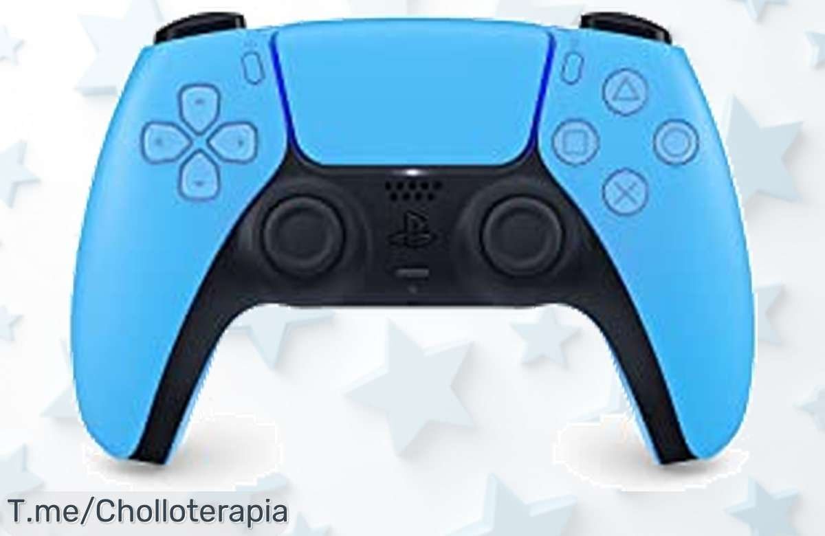 Descubre el Mando Inalámbrico DualSense Starlight Blue para PS5, la oferta increíble que te hará sentir cada golpe. Aprovéchalo ya antes de que se agote, ¡es un super chollo!