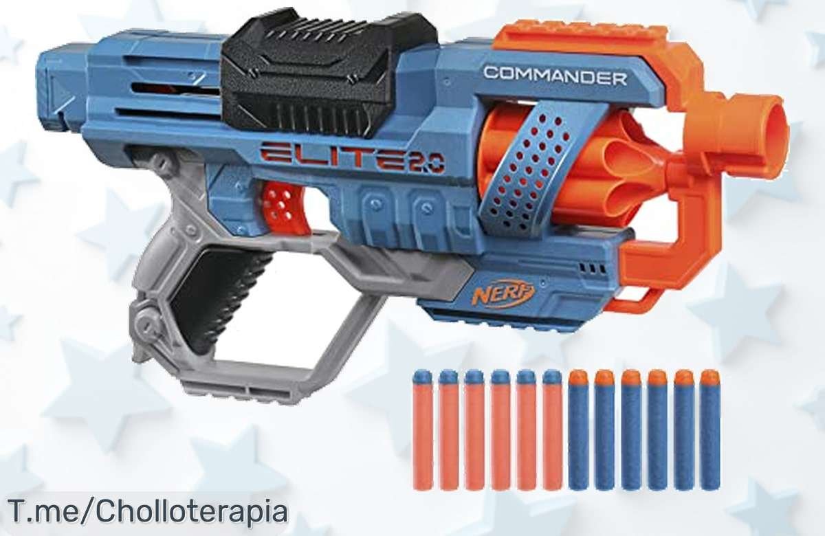 Descubre el Nerf Elite 2.0 Commander RC6 con 12 dardos y personalización increíble a un precio loco, ¡aprovecha este ofertón antes de que se agote!