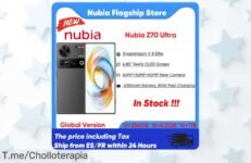 Descubre el Nubia Z70 Ultra con pantalla OLED y cámara de 64MP, un ofertón que hará que todos te miren ¡No esperes! Esta ganga es por tiempo limitado, cómpralo ya!