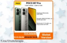 Descubre el POCO M7 Pro a un precio loco: pantalla de 667 pulgadas, cámara de 50MP y batería increíble Este ofertón es limitado, ¡compra ya antes que se agote!