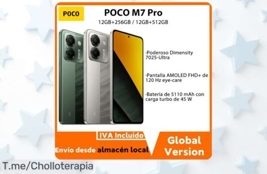 Descubre el POCO M7 Pro a un precio loco: pantalla de 667 pulgadas, cámara de 50MP y batería increíble Este ofertón es limitado, ¡compra ya antes que se agote!