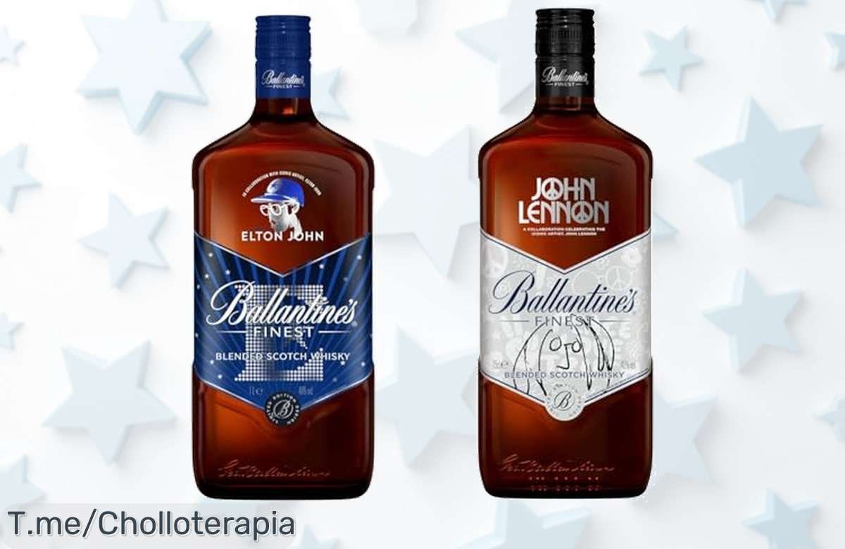Descubre el Pack Exclusivo de Whisky Ballantine’s Finest con Elton John y John Lennon a un Precio Loco, ¡Un Chollo Limitado que No Puedes Dejar Pasar!