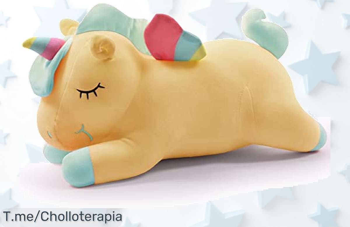 Descubre el Peluche de Unicornio con Alas de Arco Iris, ¡el super chollo que todos desean! Suave y seguro para abrazar. Aprovecha esta oferta única antes que se agote.