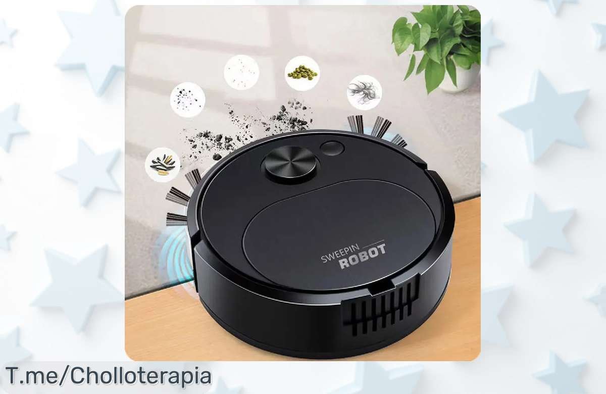 Descubre el Robot Aspirador 3 en 1: limpieza sin esfuerzo, potencia increíble y un ofertón nunca visto que transforma tu hogar. ¡Compra ahora antes de que se agoten!