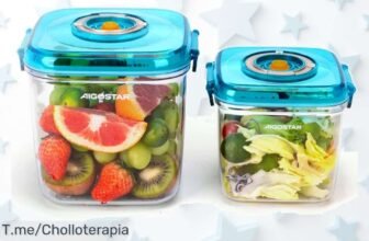 Descubre el Secreto Para Mantener Tus Alimentos Frescos Con Aigostar Freshrect: Recipientes al Vacío a Precio Loco ¡Aprovecha Este Ofertón y Compra Ya Antes de Que Se Agoten!
