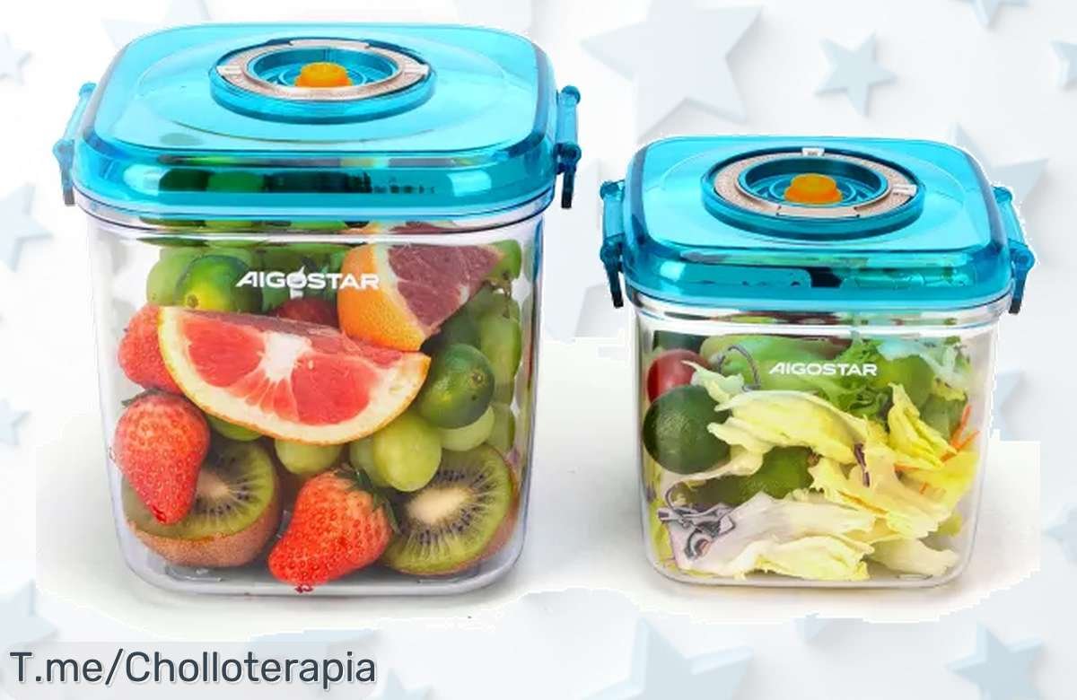 Descubre el Secreto Para Mantener Tus Alimentos Frescos Con Aigostar Freshrect: Recipientes al Vacío a Precio Loco ¡Aprovecha Este Ofertón y Compra Ya Antes de Que Se Agoten!