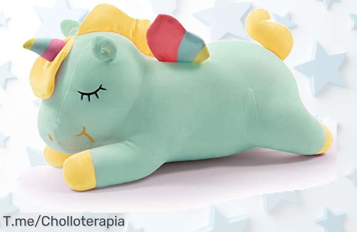 Descubre el Super Chollo del Peluche de Unicornio Kawaii: Suave y seguro, ideal para abrazar. ¡Aprovecha este ofertón limitado y sorprende a los peques ya!