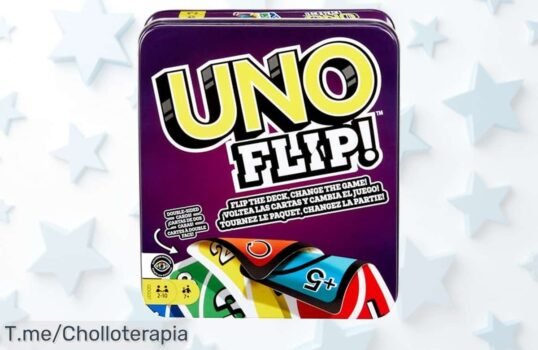 Descubre el UNO Flip! en lata, un super chollo con cartas a doble cara que harán reír a toda la familia ¡No dejes pasar esta oferta única, compra ahora antes de que se agote!