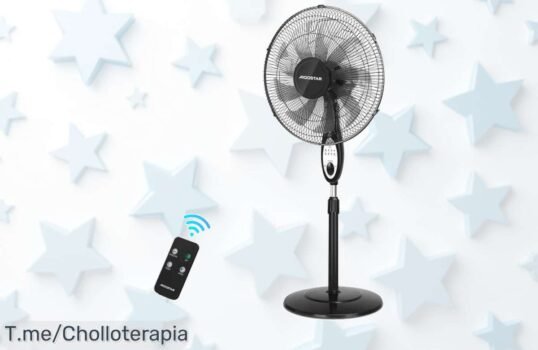 Descubre el Ventilador Aigostar Carr: 16 pulgadas de pura frescura, mando a distancia y un super chollo que no podrás dejar pasar ¡Compra ya antes de que se agote!
