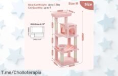 Descubre el árbol de lujo para gatos a precio de ganga, con hamaca y casa ¡Haz feliz a tu felino ahora mismo! Oferta limitada, no te lo pierdas o se irá volando