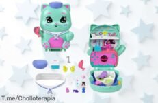 Descubre el barco de Polly Pocket Gatito Marinero a un precio loco y disfruta aventuras llenas de sorpresas ¡No te pierdas este super chollo, compra antes que se acabe!