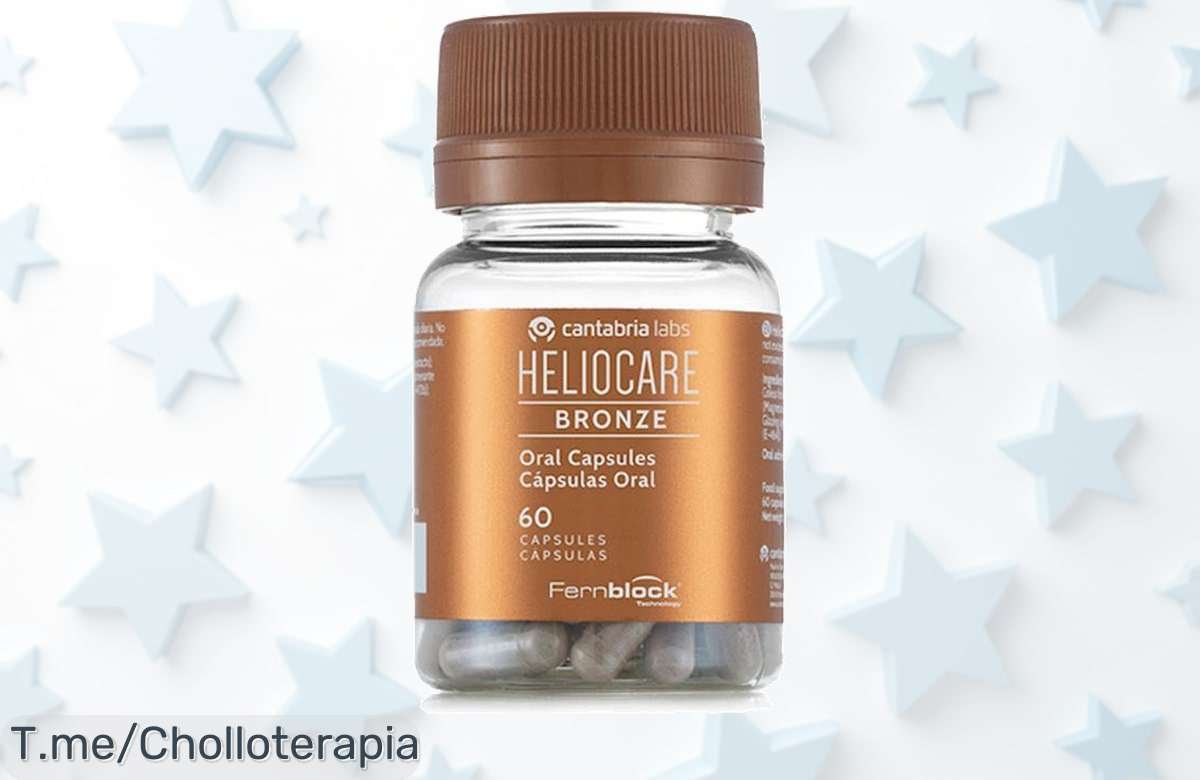Descubre el bronceado natural que siempre soñaste con Heliocare Bronze: ¡un super chollo en cápsulas de protección solar! Stock limitado, compra ya y destaca tu piel.