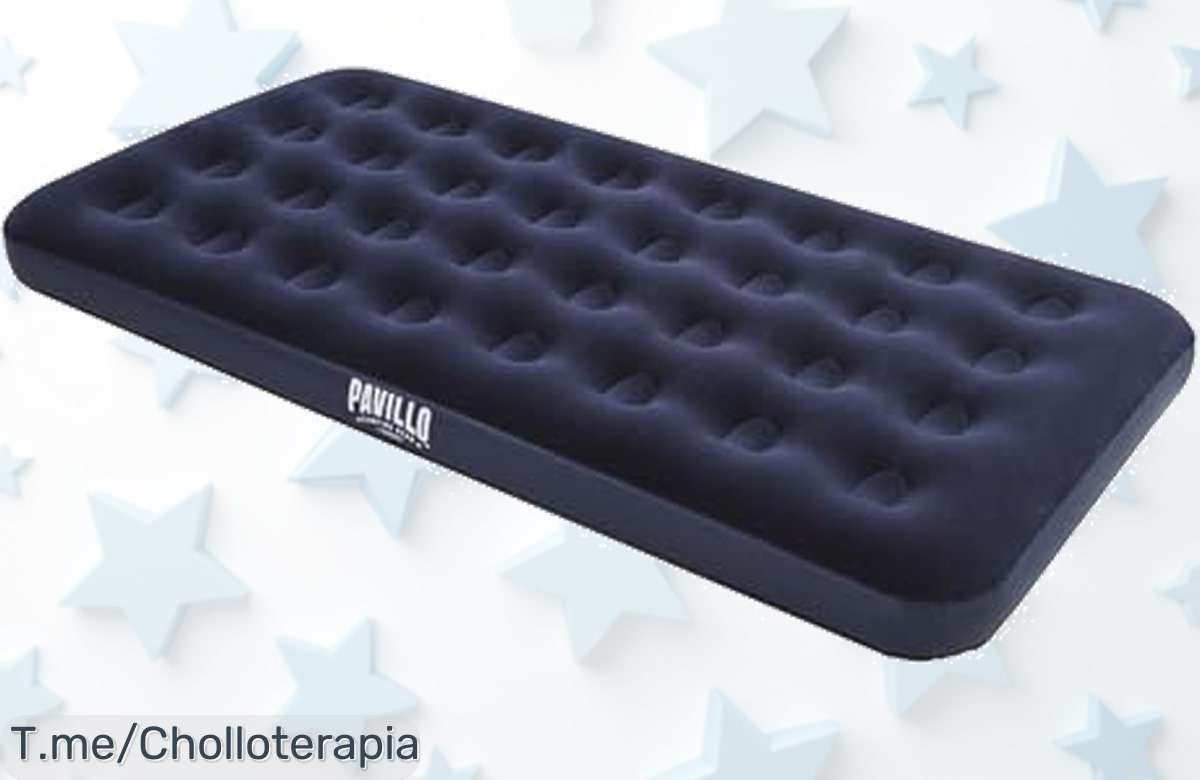 Descubre el colchón hinchable Bestway que se infla en segundos, ultra resistente y a un precio loco. ¡Aprovecha este ofertón limitado antes de quedarte sin él!