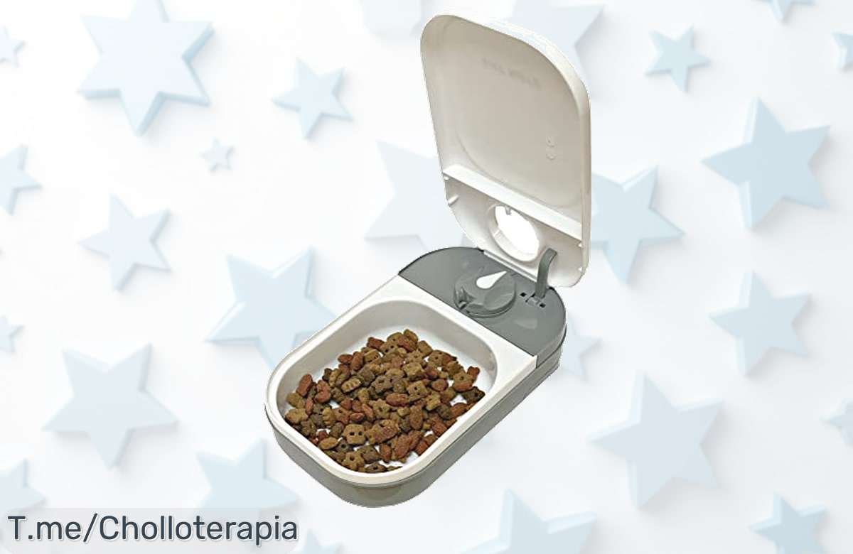 Descubre el comedero automático Cat Mate: ¡programa la comida de tu mascota y dale hasta 400g en un solo toque! Aprovecha este ofertón único antes que se agote.