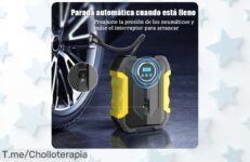 Descubre el compresor de aire portátil que cambiará tus viajes, con luces LED y tranquilidad al inflar tus neumáticos ¡Aprovecha este ofertón antes de que se agote!