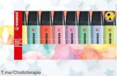 Descubre el estuche de 8 colores STABILO BOSS ORIGINAL Pastel a precio loco y transforma tus ideas en arte ¡No te quedes sin el tuyo, oferta limitada que vuela rápido!