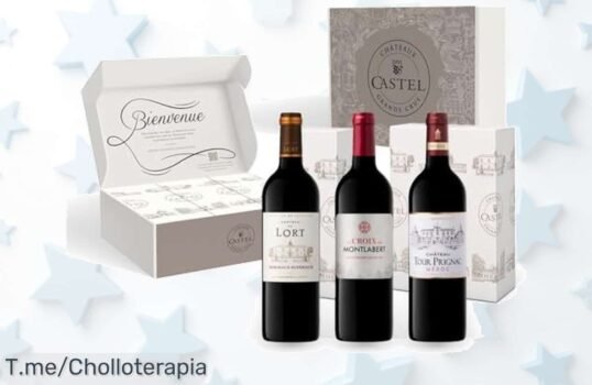Descubre el estuche de vino tinto con 3 medallas de oro, un regalo elegante y único que dejará huella ¡Aprovecha este chollazo antes que se agote!