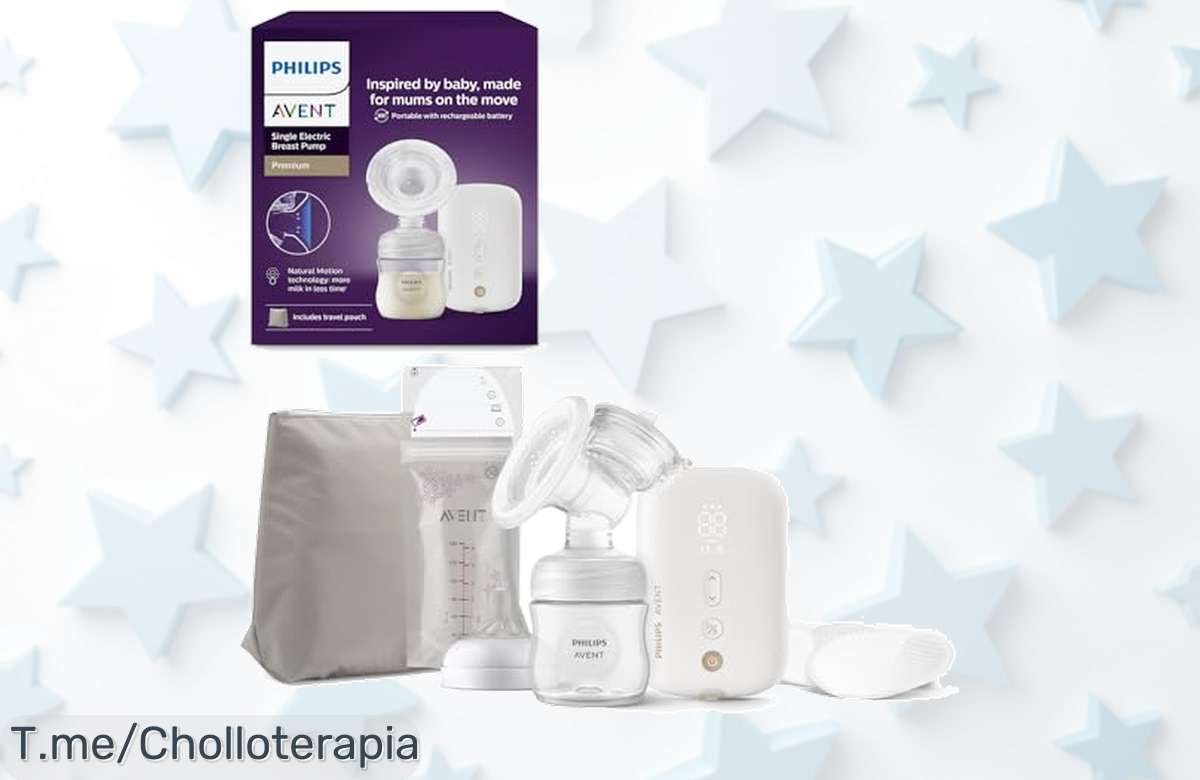 Descubre el extractor de leche eléctrico Philips Avent: potencia hospitalaria, flujo rápido y batería duradera. ¡Aprovecha este ofertón antes que se acabe y cómpralo ya!