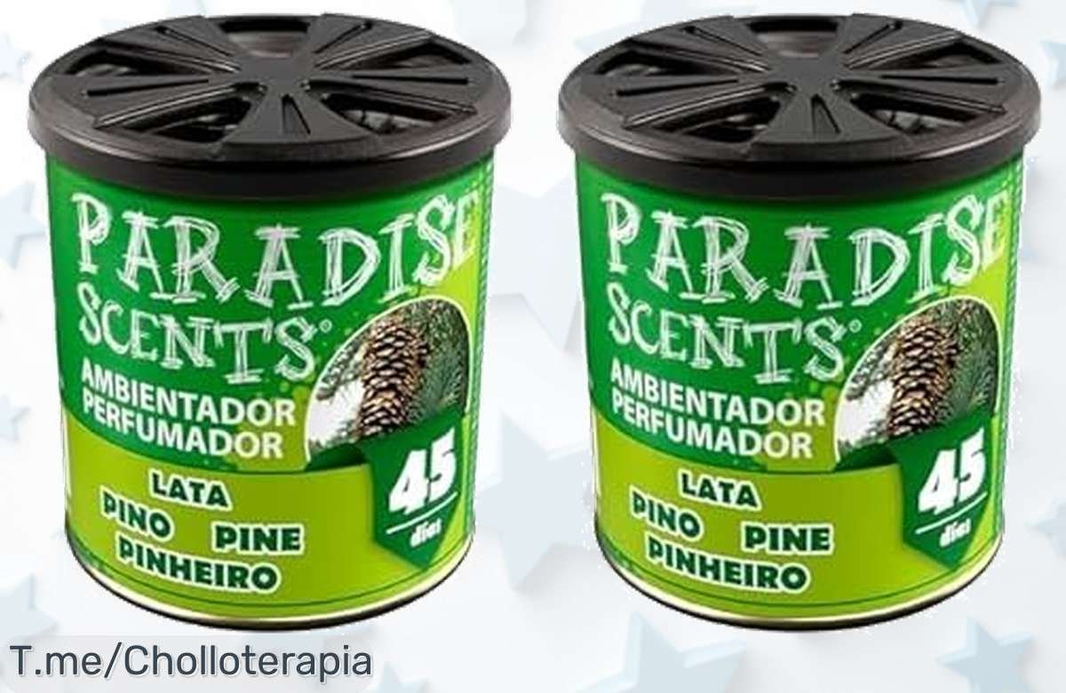 Descubre el frescor del Pino con un ofertón único: Perfumador Lata Gel Paradise, ¡45 días de aroma intenso que transforma tu hogar! No te lo pierdas, compra ya antes de que se acabe.