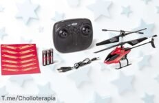 ¡Descubre el helicóptero RC Carson que vuela con luces LED! 10 minutos de diversión sin complicaciones a un precio loco ¡No te lo pierdas, compra ya antes de que se agoten!