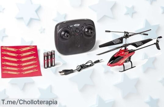 ¡Descubre el helicóptero RC Carson que vuela con luces LED! 10 minutos de diversión sin complicaciones a un precio loco ¡No te lo pierdas, compra ya antes de que se agoten!