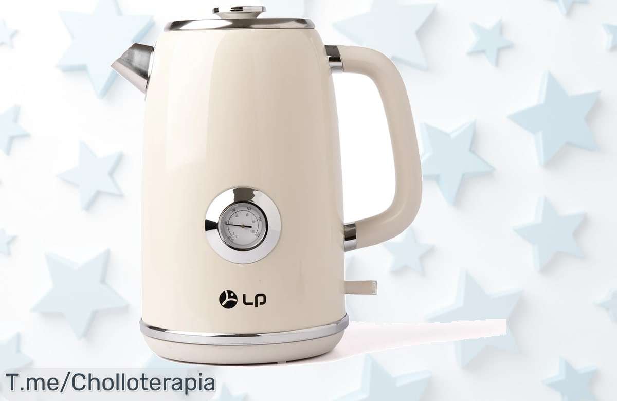 Descubre el hervidor de acero inoxidable con doble pared y apagado automático, ¡un ofertón que te hará disfrutar tus bebidas calientes! Aprovecha este precio loco antes de que se acabe.