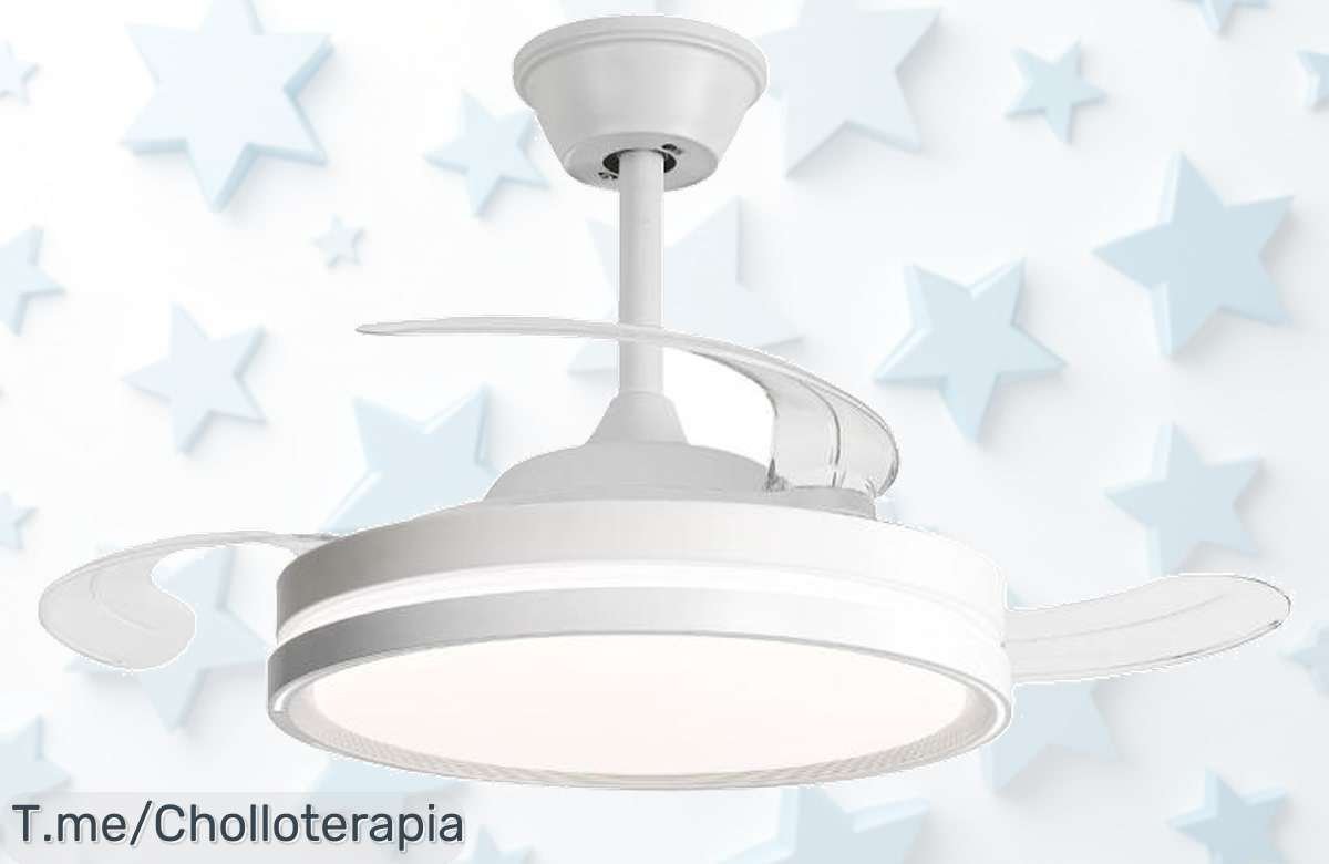 Descubre el impresionante ventilador de techo AURA: 6 velocidades, luz regulable y control remoto a un precio loco. ¡No te quedes sin este super chollo antes que se agote!