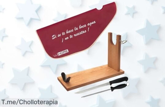 Descubre el jamonero que corta como un chef y eleva tu experiencia gastronómica con este super chollo, ¡no dejes escapar esta oferta única antes de que se acabe!