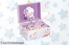 Descubre el joyero musical con unicornio giratorio que toda niña desea a un precio loco, ¡aprovecha este ofertón y hazlo tuyo antes de que se acabe!