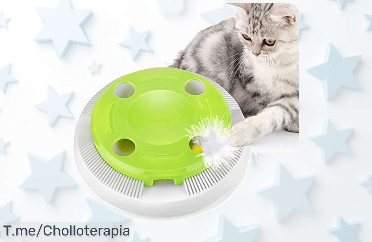 Descubre el juguete interactivo que hará feliz a tu gato, plumas que se mueven solas y no caen. ¡Aprovecha este super chollo limitado antes de que desaparezca!