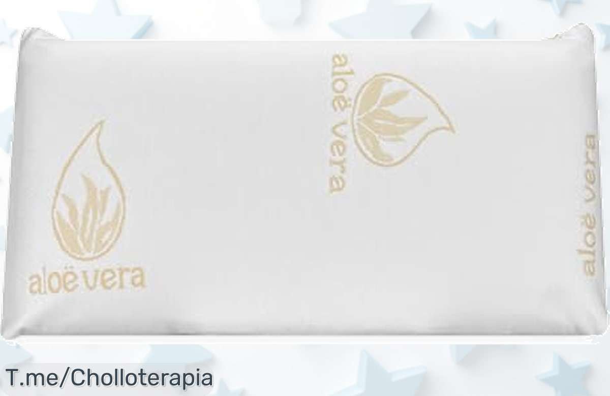 Descubre el lujo de la almohada viscoelástica de Aloe Vera, un super chollo para cuidar tu piel y dormir como nunca. Aprovecha este ofertón antes que se acabe, ¡actúa ya!
