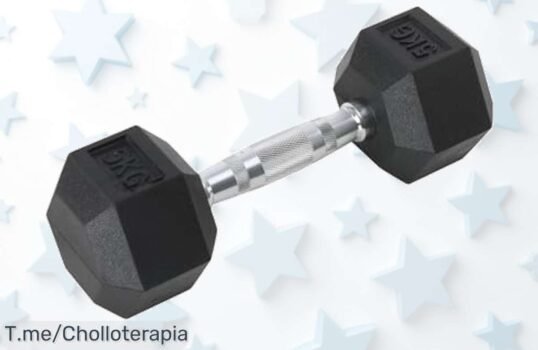 Descubre el manillar hexagonal de 5 kg, un super chollo que te hará entrenar como un pro Aprovecha este ofertón limitado y brilla en tus entrenos ¡Cómpralo ya!
