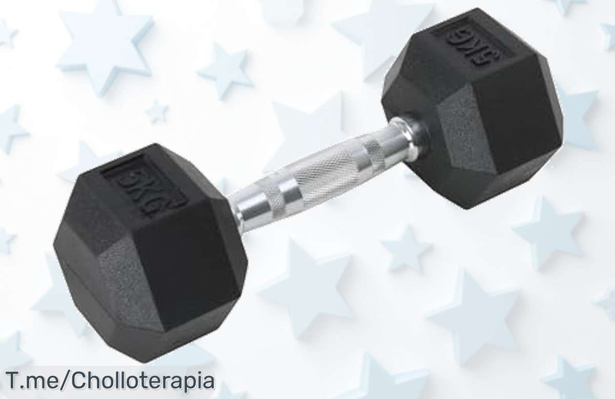 Descubre el manillar hexagonal de 5 kg, un super chollo que te hará entrenar como un pro. Aprovecha este ofertón limitado y brilla en tus entrenos ¡Cómpralo ya!