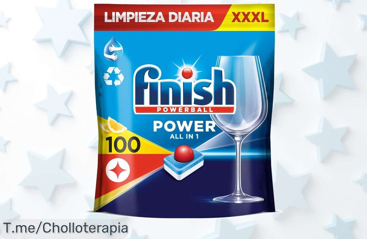 Descubre el mega chollo de Finish Powerball Limón: 100 pastillas de limpieza brillante que eliminan la grasa. ¡Oferta limitada, haz tu pedido antes de que se agoten!