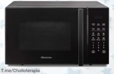 Descubre el microondas Hisense H29MOBS9H: 6 programas automáticos y potencia de chef en un ofertón nunca visto ¡Aprovecha este precio loco antes que sea tarde!