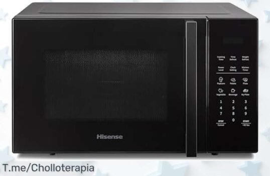 Descubre el microondas Hisense H29MOBS9H: 6 programas automáticos y potencia de chef en un ofertón nunca visto ¡Aprovecha este precio loco antes que sea tarde!