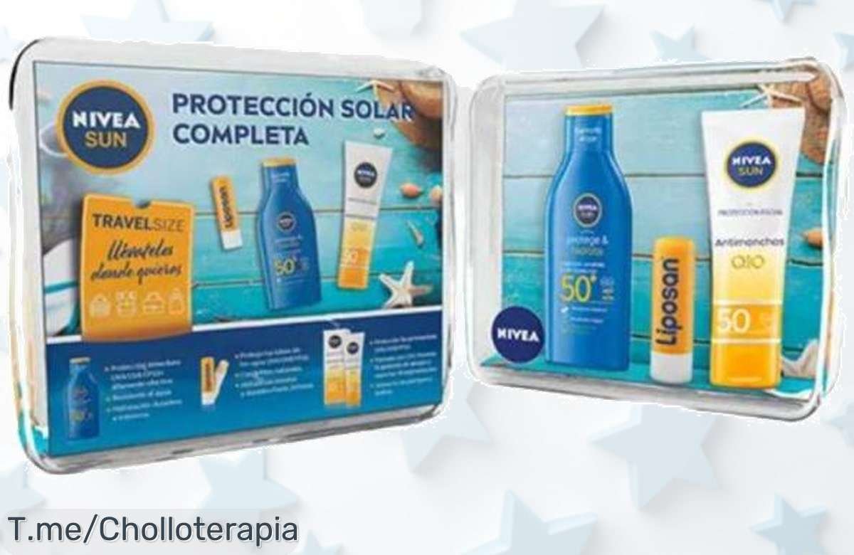 Descubre el neceser NIVEA SUN, ¡un ofertón con protector solar facial y corporal! Cuida tu piel del sol este verano a un precio loco. ¡Compra ya antes de que se agote!