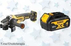 Descubre el ofertón DEWALT con miniamoladora sin escobillas y batería LiIon de regalo, acelera tus proyectos a un precio loco ¡Compra ahora antes que se agote!