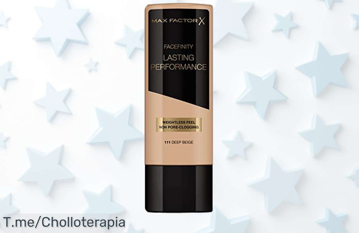 Descubre el ofertón de base de maquillaje Max Factor: larga duración sin olor, perfecta para pieles sensibles. ¡No te quedes sin tu precio loco y luce radiante ya!