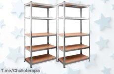 Descubre el ofertón de estanterías Nyana Home: capacidad increíble, organización sin límites y a un precio loco ¡Apresúrate, quedan pocas y se agotan rápido!